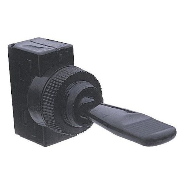 Interruptor de palanca Calterm, 20 A, 12 VCC, terminal de pala, material de carcasa cromado, negro - 40110.