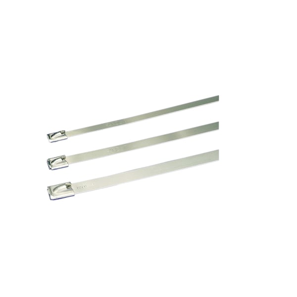 Panduit AISA 304 STAINLESS STEEL, 14.3" STD X SECT TIES, 100/PK, PK 100 - 158457