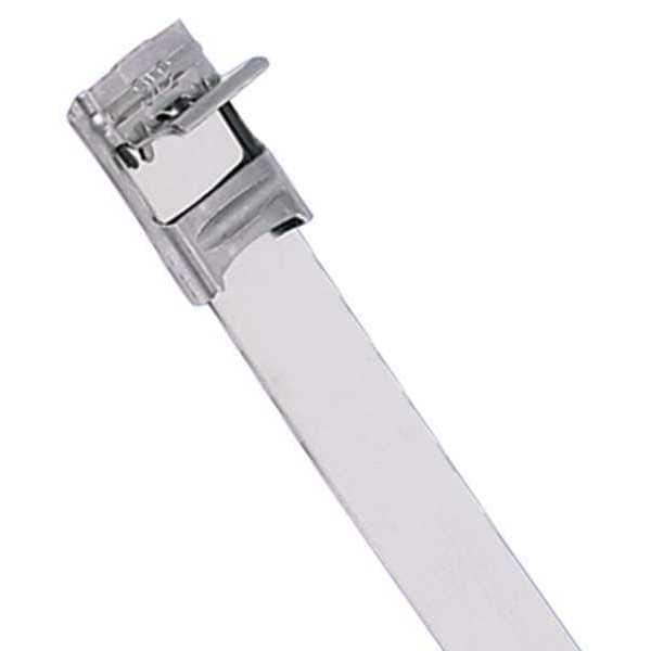 Panduit 11-13/16" L, 3/8" W, natural Metal Stainless Steel Strap, Package quantity: 50 - MS2W38T15-L6