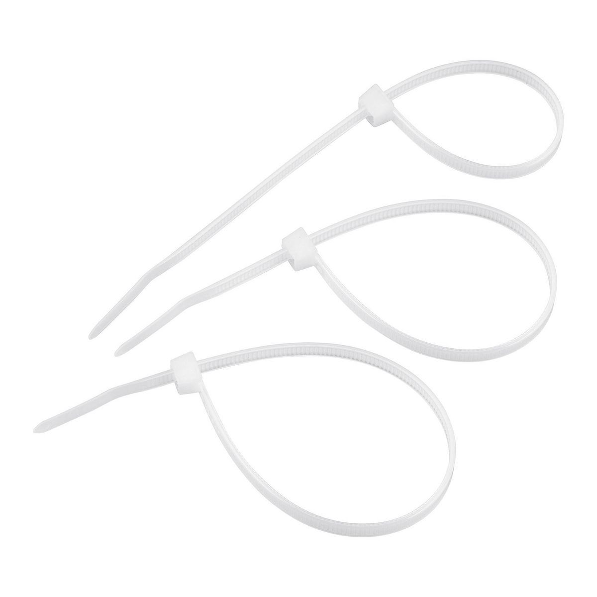 Ataduras de cables blancas de 8 pulgadas, paquete de 100 - 1142