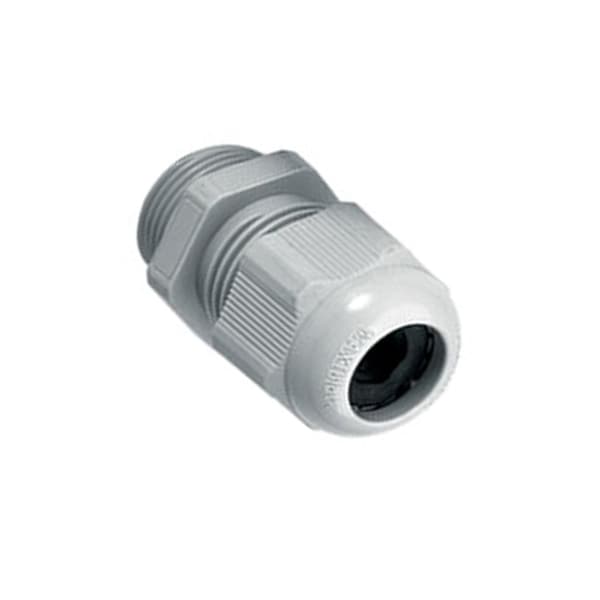 Automation Systems Interconnect Pg11 Cable Gland With Lock Nut, Light Gray Pg11 Cable Gland, 3.5-7Mm Clamping Range, Ip68, 10-PK - 3001083