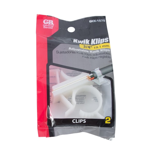 Gardner Bender Cable Holder, 34 in Max Bundle Dia, NylonPlastic, White - GKK-1575