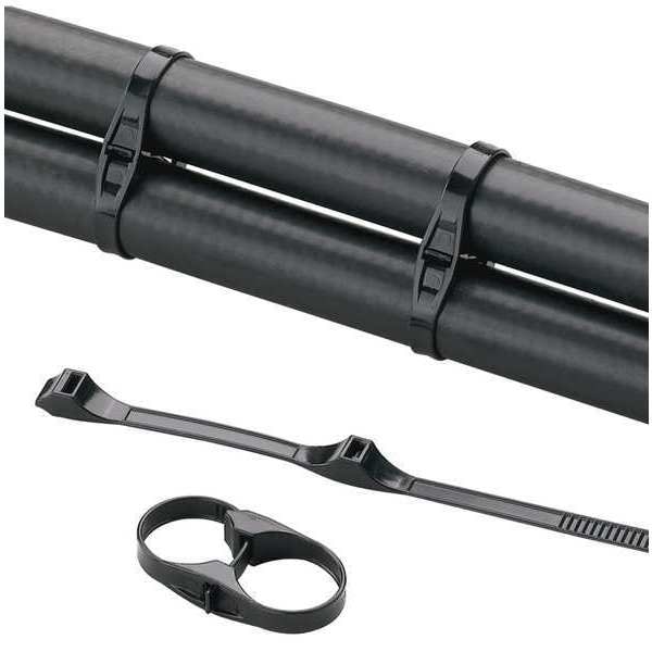 Panduit Cable Tie, 11"L, Nylon, Black, PK500 - DHC1.12X1.75-D0