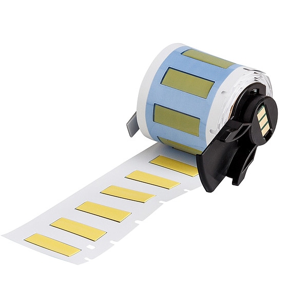 Brady Sleeve, 1 in W, 21/64 in H, Die-cut - M6-187-1-342-YL