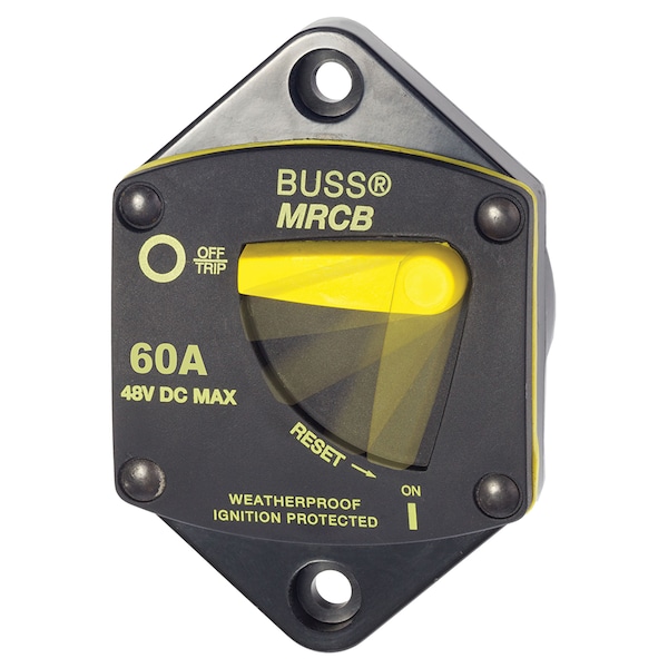 Blue Sea Systems Circuit Breaker, 187 Series, 60A, Not Rated, 5kA at 14V DC - 7040