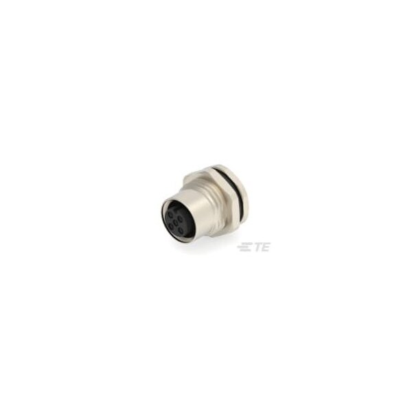 Te Connectivity M12 Rear Mount Female A 3P Solder Wire - T4131012031-000