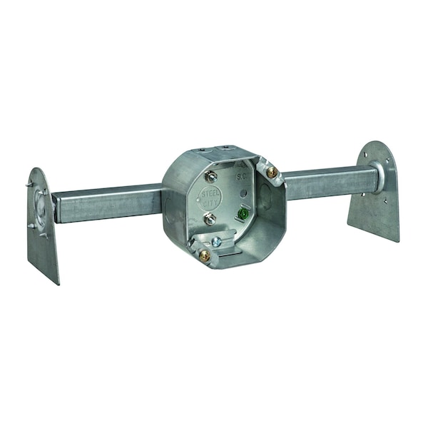 Steel City Electrical Box, 15.8 cu in, Ceiling Box Type, Steel, Octagon Shape - 54151CFB-BHL-OW