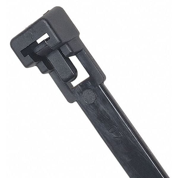 Power First 7.87" L Releasable Cable Tie BK PK 100 - 36J197