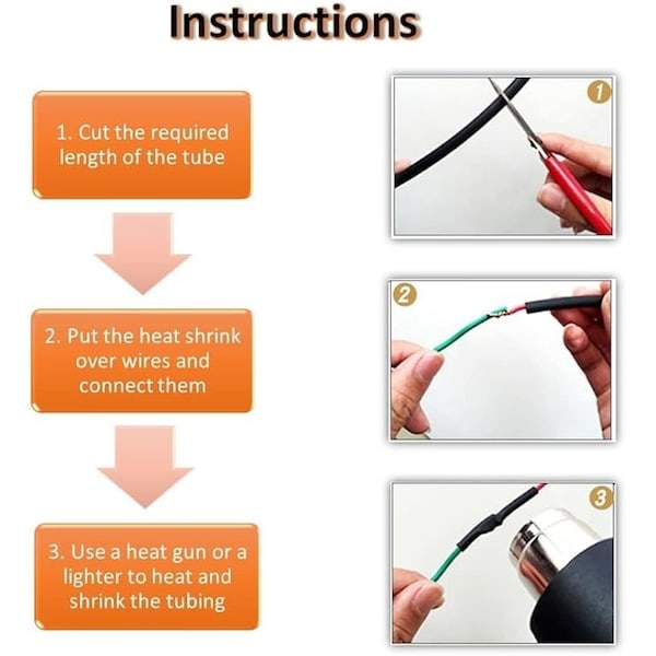 Kable Kontrol Kable Kontrol® 3:1 Heat Shrink Tubing - Dual Wall Adhesive Lined Polyolefin - 3/16" Inside Diameter - 4' Long Stick - Black - HS372-BK