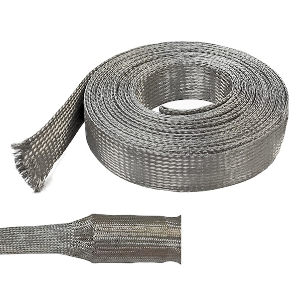 Electriduct Tinned Copper Metal Braided Sleeving - BS-MET-075-10