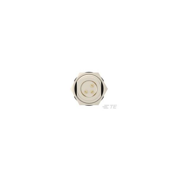 Te Connectivity Circular Connector, 3 Contact(S), Zinc Alloy, Female, Solder Terminal, Receptacle - 1838891-1
