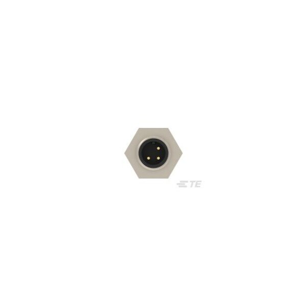 Te Connectivity Circular Connector, 3 Contact(S), Brass, Male, Solder Terminal, Plug - 1838893-1