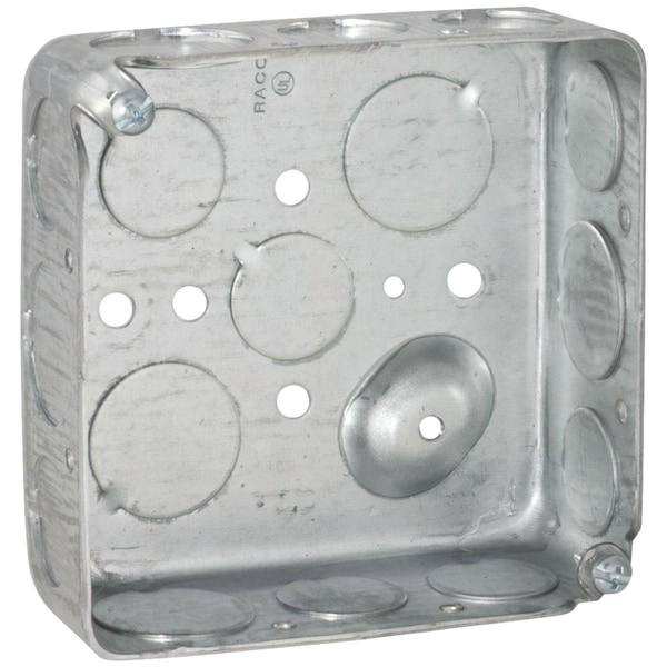 Southwire Electrical Box, 21 cu in, Square Box Type, Steel, Square Shape - 52151-SDR-UPC