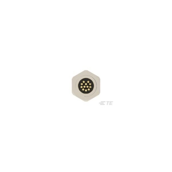 Te Connectivity M12 Front Mount Male A 12P Solder Wire - T4132012121-000