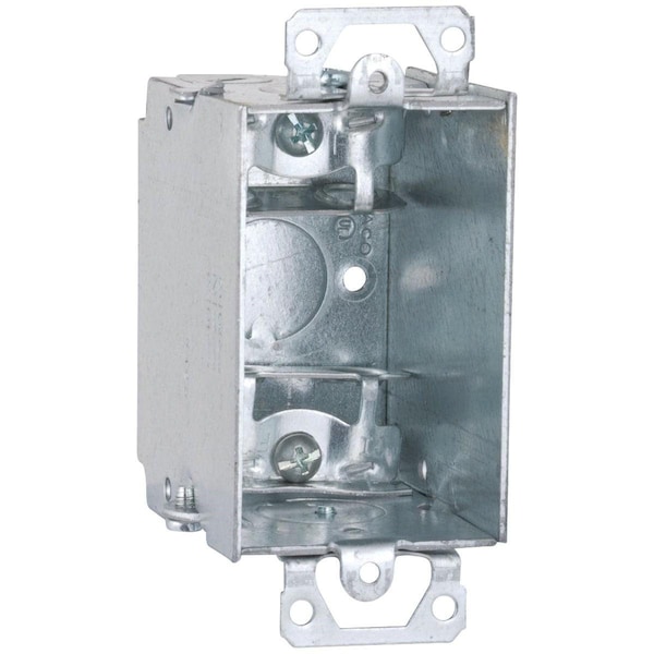 Southwire Electrical Box, 12.5 cu in, Wall Box Type, 1 Gang, Steel, Rectangular Shape - G601-BX-UPC