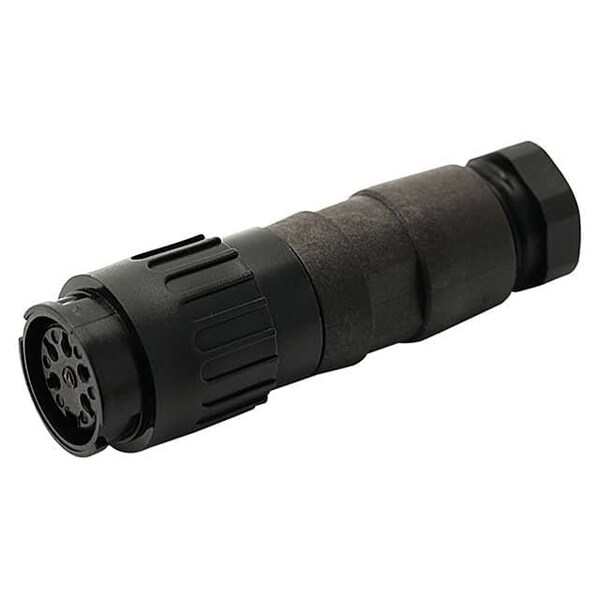 Tuchel Female Cable Connector With Internal Strain Relief And Clamping Ring. Bayonet Locking Outside - T3378552U