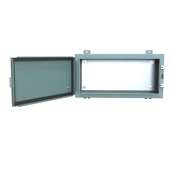 Hammond Steel Electrical Enclosures, 12 in H, 6 in D, 24 in W, NEMA 12, Hinged - 1418A6