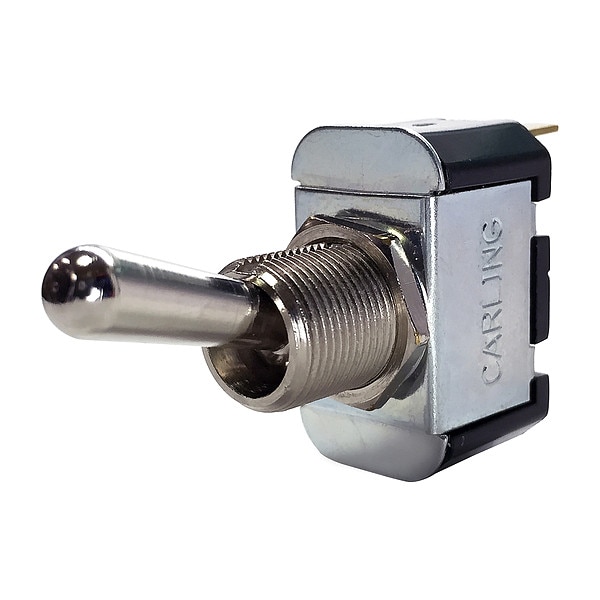 Interruptor de palanca Carling Technologies, SPST, 2 conexiones, Encendido/Apagado, 3/4 hp, 10 A a 250V AC, 15 A a 125V AC - 6FA54-73
