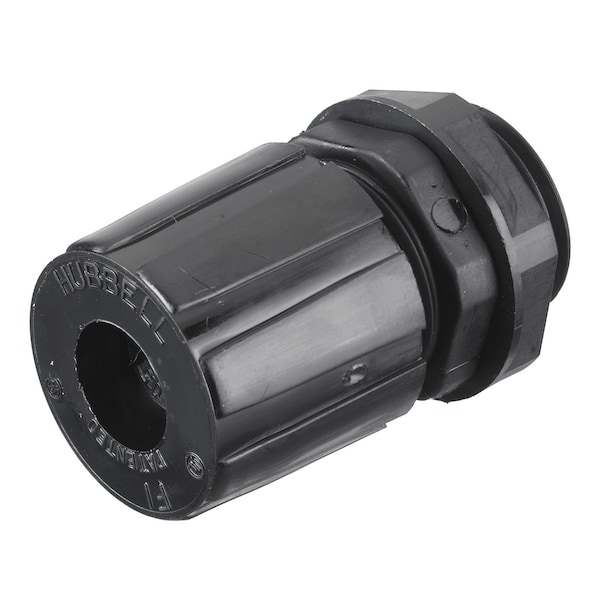 Hubbell Wiring Device-Kellems Cord Connectors, Straight Male, .14"- .20" (3.4-5.1), Nylon Miniature - HJ1002BPK25