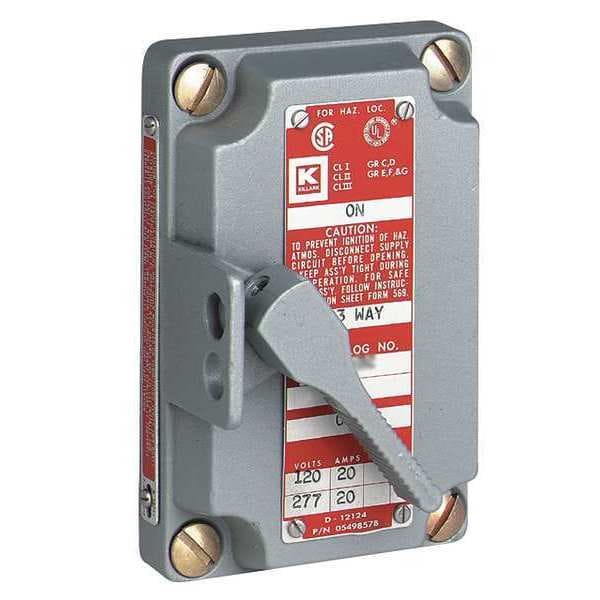 Tapa frontal del ensamblaje de interruptor Killark, serie XS, 3 @ 240V, 5 @ 480V, 3 polos - XS-8C