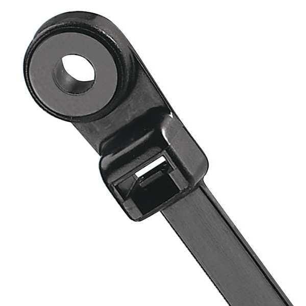Panduit Cable Tie Clamp, 15" L, Nylon, Black, PK50 - SC15-120-S25-L0