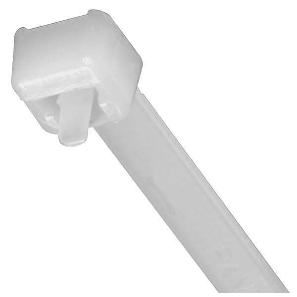 Panduit 11-1/2" L, 0.19" W, natural Plastic Cable Tie, Thickness: 3/64" - PRT3S-C
