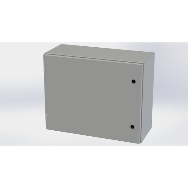 Saginaw Control & Engineering Carbon Steel Electrical Enclosures, 24 in H, 12 in D, 30 in W, NEMA 3R, 4, 12, 13, Hinged - SCE-24EL3012LP