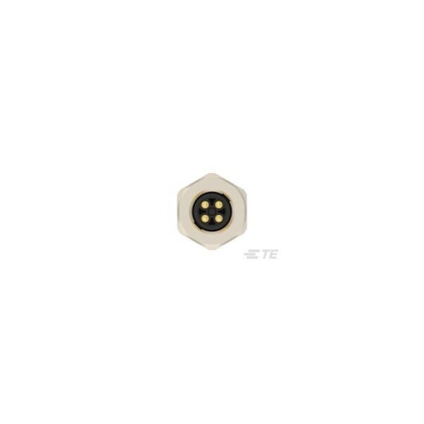 Te Connectivity M12 REAR MOUNTING MALE D CODE 4P - T4140512041-000