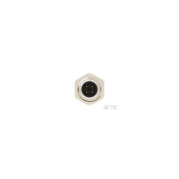 Te Connectivity M12 REAR MOUNTING MALE D CODE 4P - T4140512041-000