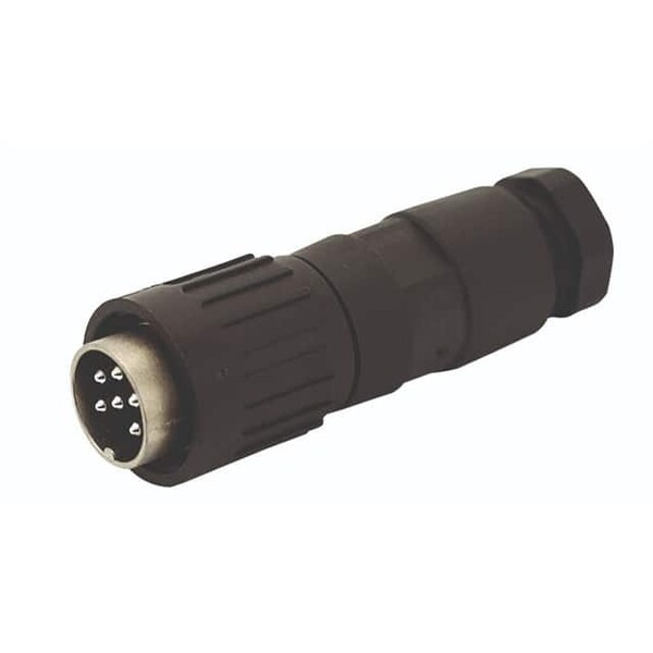 Tuchel Male Cable Connector With Internal Strain Relief And Plastic Locking Ring. Bayonet Locking Inside - T3374552U