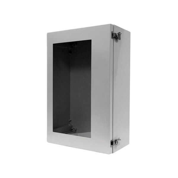 Vynckier Fiberglass Reinforced Polyester Electrical Enclosures, 16.34 in H, 6.69 in D, 12.4 in W, NEMA 4X - ANB1612PL