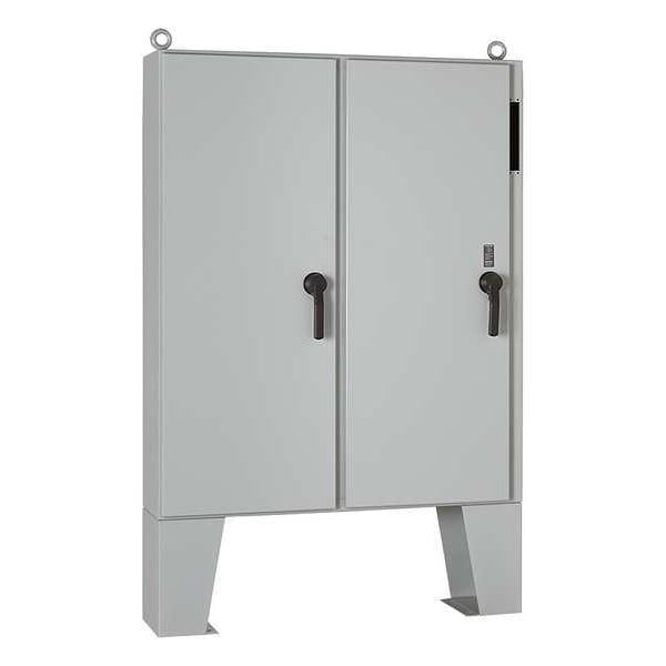 Nvent Hoffman Carbon Steel Electrical Enclosures, 72.13 in H, 18.12 in D, 73-3/4 in W, NEMA 12, Hinged - A72X7318LPFTC