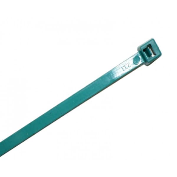 Act FDA Compliant Metal Detectable Zip Ties - 7" Long - 50 Lbs Tensile Strength - 100 pc Pack - Teal - CTMD700-50