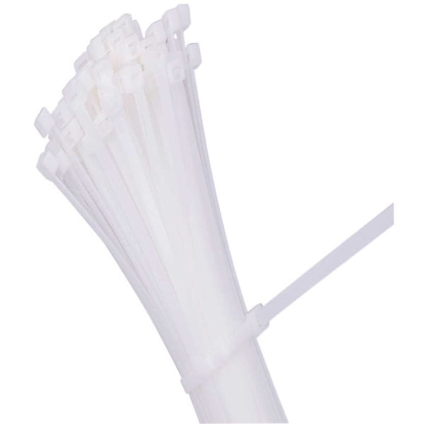 Commercial Electric 4 in. 18 lb. Natural Cable Tie - B4M9C