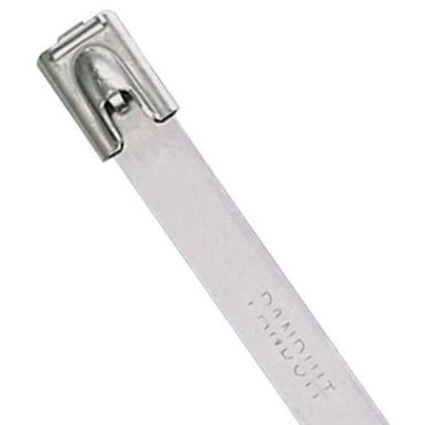 Panduit Stainless Steel Cable Tie, 7.9"L, PK50 - MLT2LH-LP