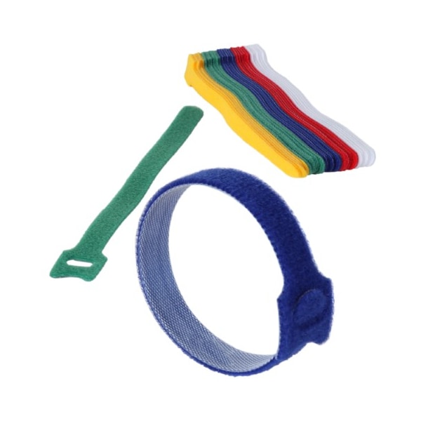 Fleming Supply Fleming Supply Cable Management Ties with (30) 8-inch Reusable Cord | Desks / Offices (Multi-Color) - 614738PEN