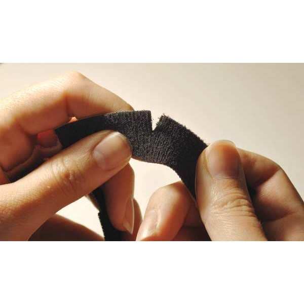 Velcro Brand 3/4" W x 75' L Hook-and-Loop Black One-Wrap Fastener Strap - 340X9K1WP/25