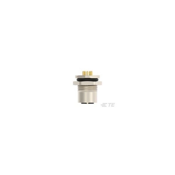 Te Connectivity Circular Connector, 4 Contact(S), Brass, Female, Solder Terminal, Receptacle - T4141L12051-000