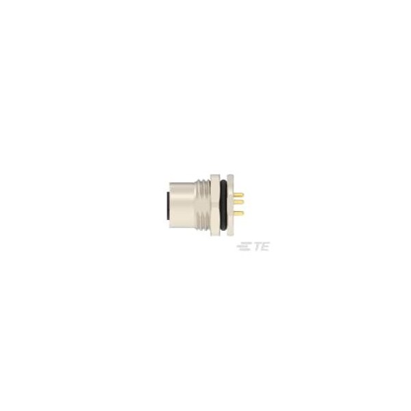 Te Connectivity Circular Connector, 4 Contact(S), Brass, Female, Solder Terminal, Receptacle - T4141L12051-000