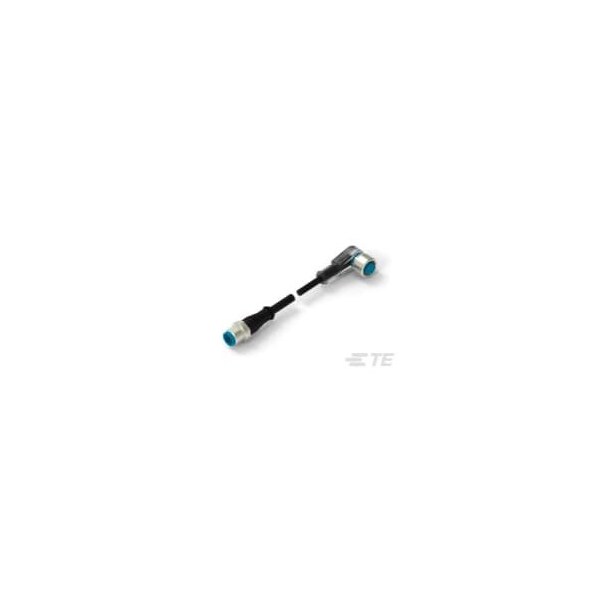 Te Connectivity M12 angld sckt to M12 strght plg 3 LED - 3-2273126-4