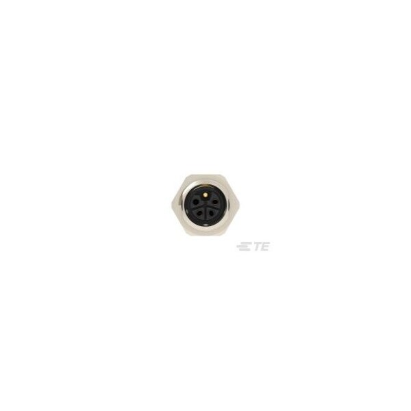 Te Connectivity Circular Connector, 3 Contact(S), Brass, Female, Solder Terminal, Receptacle - T4141L12041-000