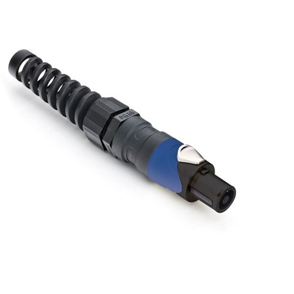 Amphenol Metal Plug Screw 4 Pole Black Long Pg Gland - SP-4-FBL