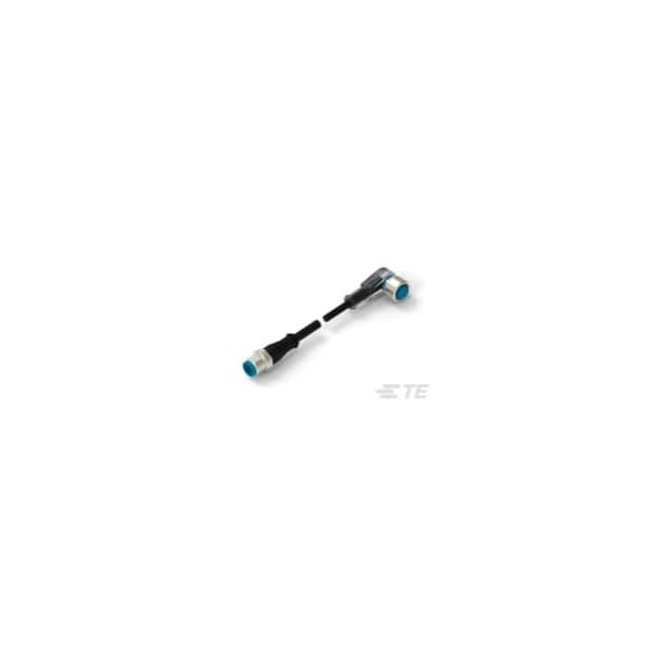 Te Connectivity M12 angld sckt to M12 strght plg 3 LED - 1-2273127-4
