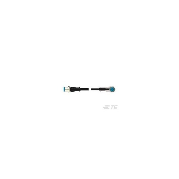 Te Connectivity M12 angld sckt to M12 strght plg 3 LED - 1-2273127-4