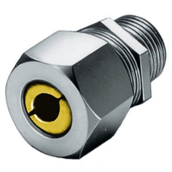 Hubbell Wiring Device-Kellems Kellems Wire Management, Cord Connectors, Straight Male, .63-.75", 1", Stainless Steel - SHC1041SS