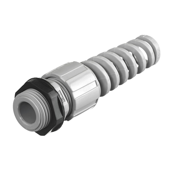 Hubbell Wiring Device-Kellems Kellems Wire Management, Cord Connectors, Junior with Spiral, .31"-.38", 1/2", Gray - HJ1041GPK25