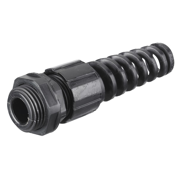 Hubbell Wiring Device-Kellems Cord Connectors, Straight Male, .38"- .44" (9.5-11.1), Nylon Miniature with Spiral - HJ1042BPK25