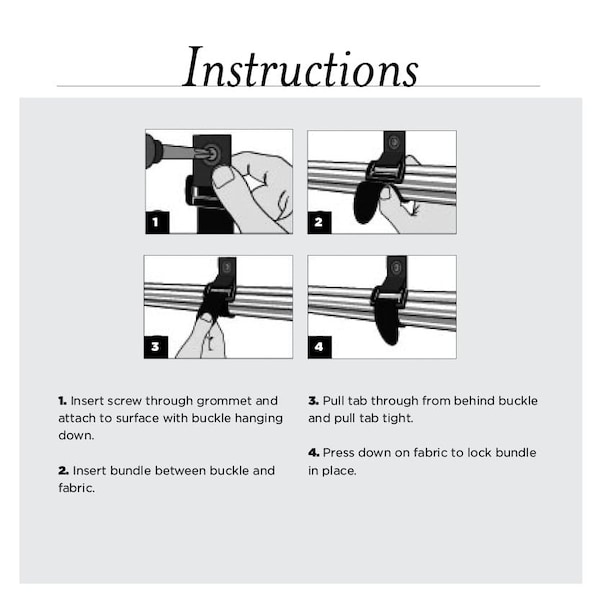 Rip-Tie Hook and Loop Strap, 3/4x7", PK20 - K-07-GET-BK