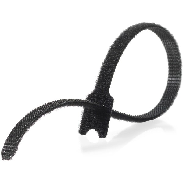 Velcro Brand Self-Gripping Cable Ties, Reusable, 1/2"x8", 25/PK, BK 25PK - VEK91141