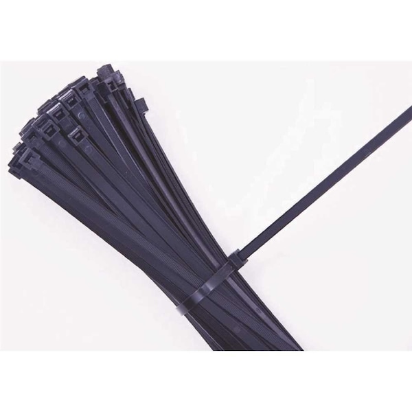 Commercial Electric 14 in. 50LB UV Black Cable Tie - B14S0C
